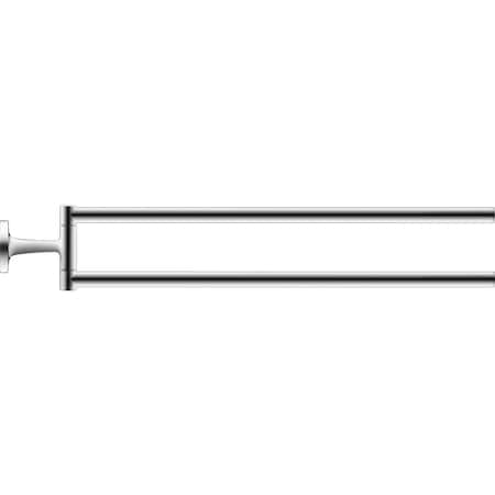 Duravit Starck T Towel Rail Chrome 0099411000